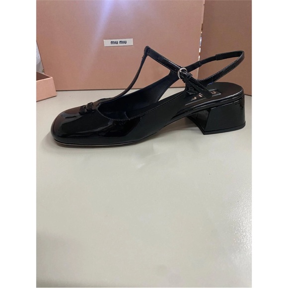 New Authentic Miu Miu Mary Jane Shoes - Picture 3 of 5